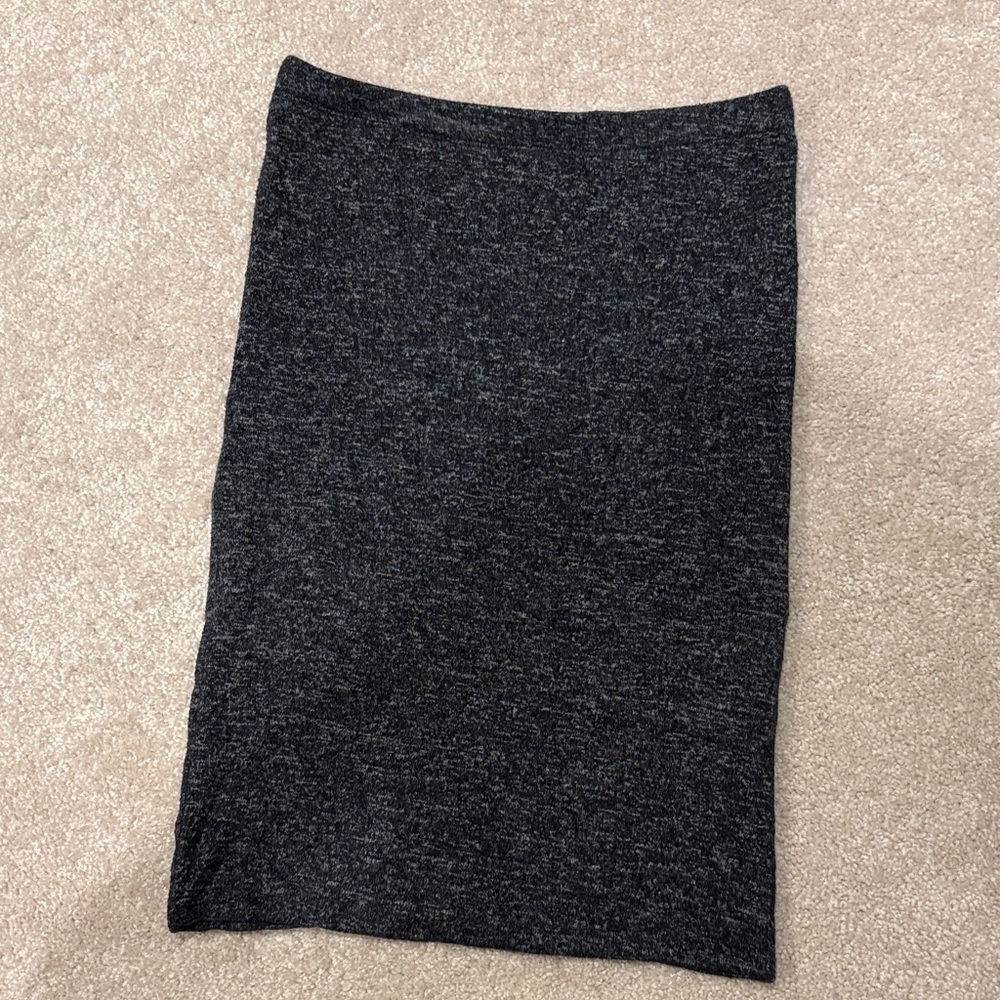 Express Charcoal Jersey Pencil Skirt
